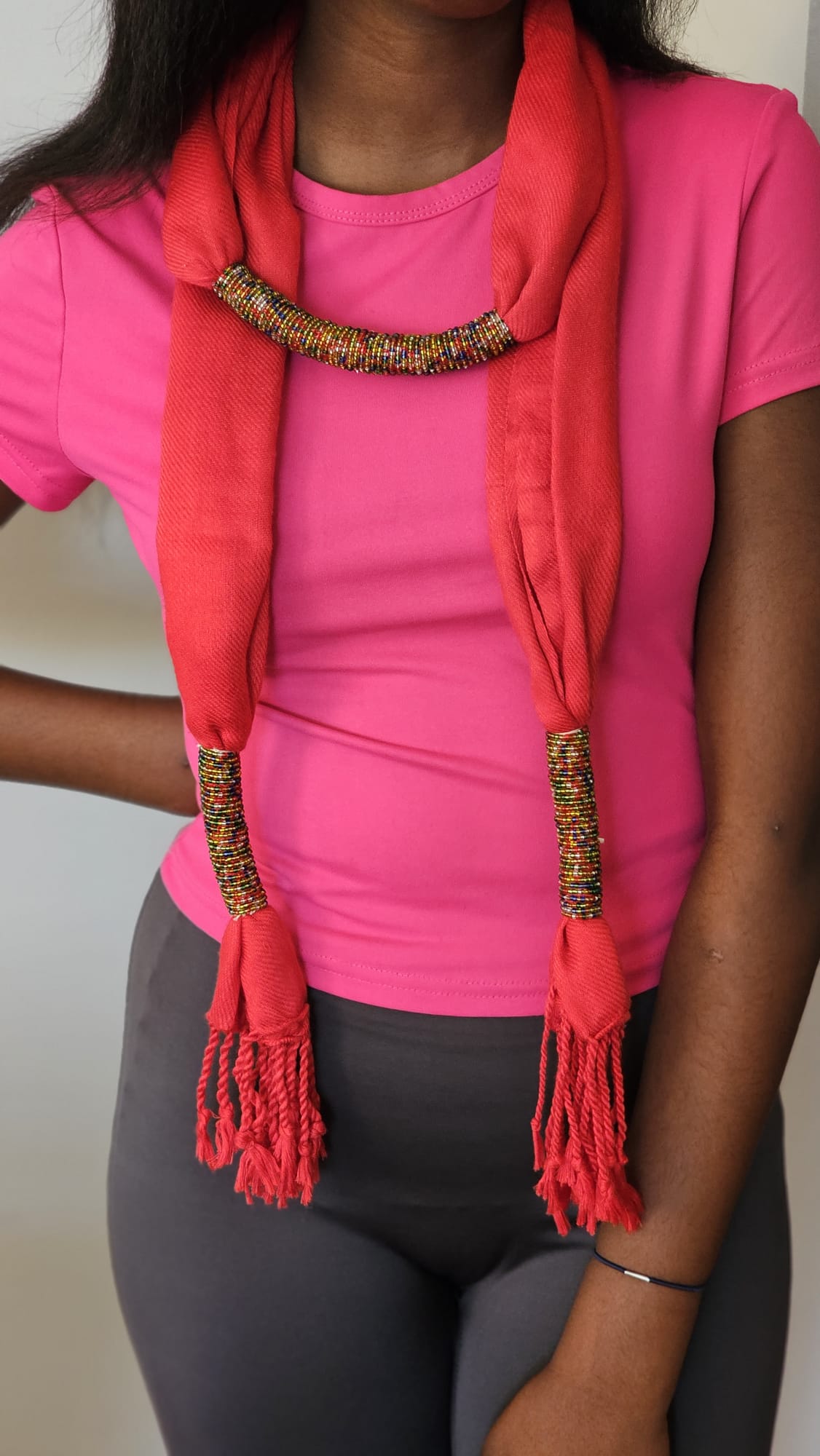 Chic Beaded Scarf